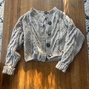 Cotton Free People Beige Cardigan